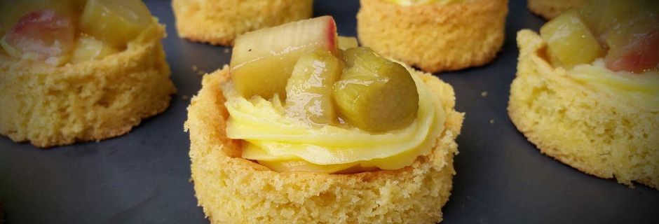 Tartelette rhubarbe lemon curd