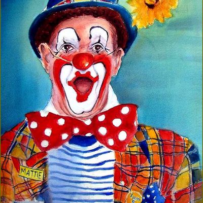 Clowns en peinture -  Myra Evans