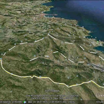 Cerbère. Tour des crêtes.