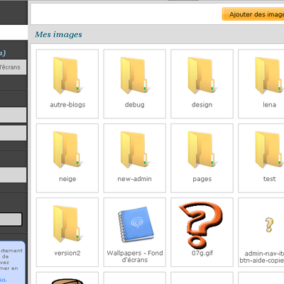 Images et fichiers: mise à jour
