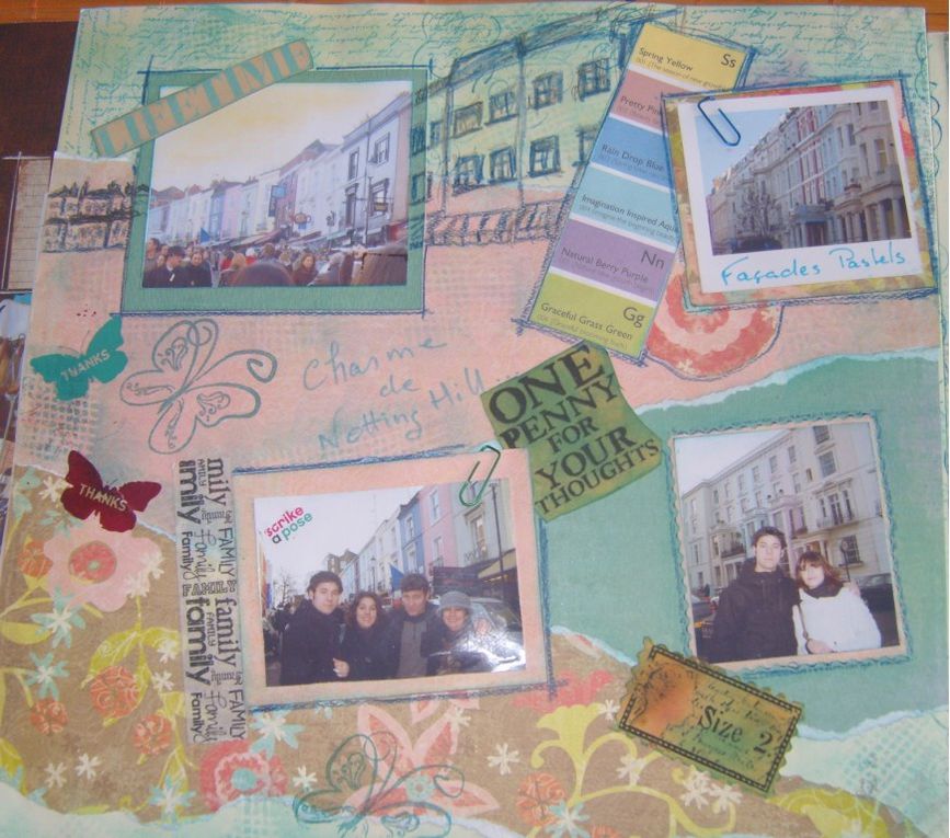 Coffret de l'album : carton d'emballage récupéré, scan de la célèbre photo des Beatles sur Abbey road encadrée par du carton ondulé ; la plaque : photo prise à Notting Hill, imprimée sur papier recyclé (d'où le gris), collée sur carton et