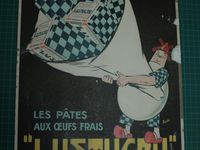 carton publicitaire "Lustucru"
