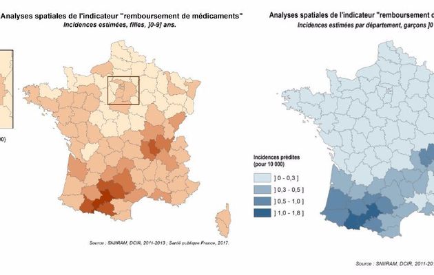 Puberté précoce : la carte de France des perturbateurs endocriniens