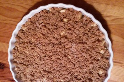 Crumble  Pomme & Poire aux Gaufres Vergeoises