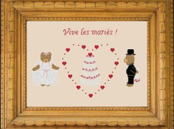 Famille ours... "Vive les mariés!" - Teddy bear family... "Long live the married!"