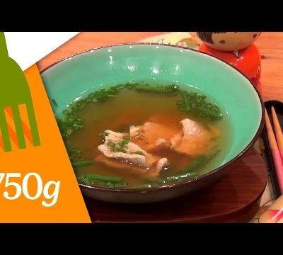 Soupe miso au porc et aux haricots verts