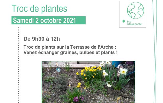 Troc de plants à L'Arche samedi 2 octobre