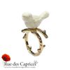 Bague Oiseau Blanc 8€50