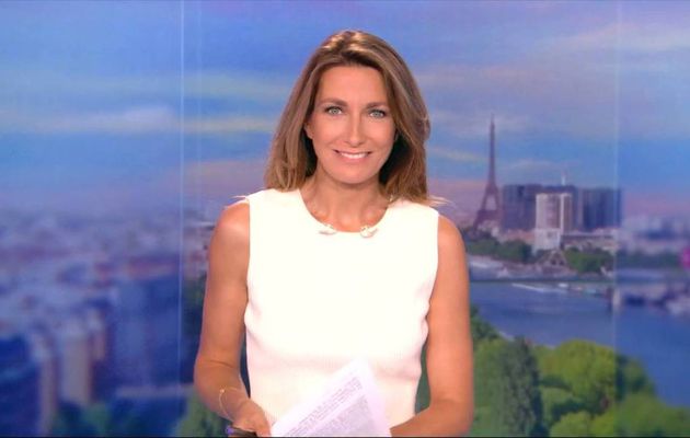 Anne-Claire Coudray JT 13H TF1 04.09.2016