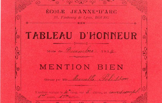 Encouragement felicitation et tableau d honneur