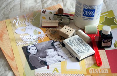 Ateliers de scrapbooking - Strasbourg : superpositions !