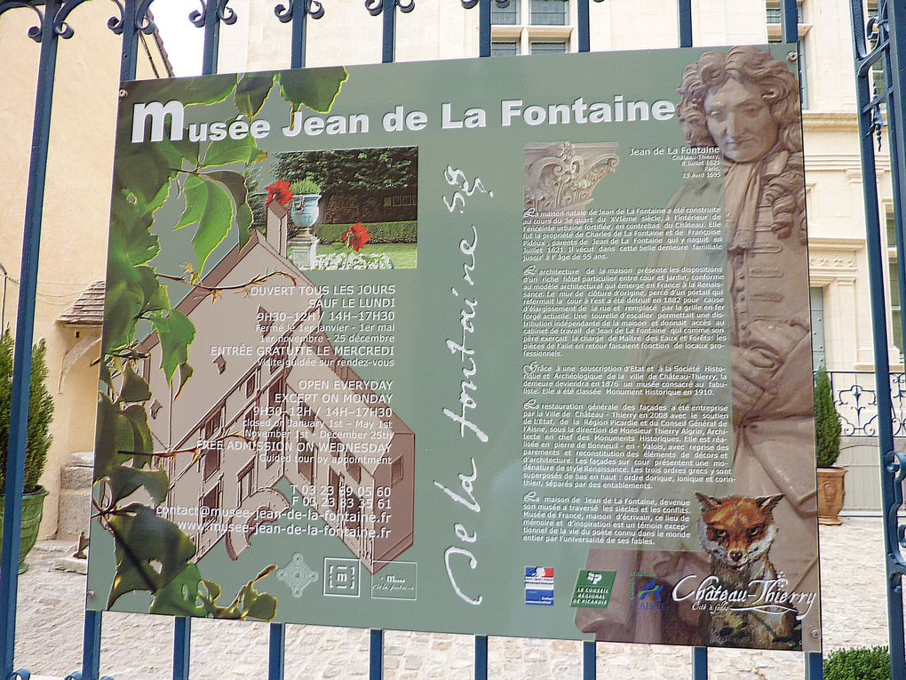 Le monument Américain, Jean De la Fontaine, Le musée de l'Hôtel Dieu la Marne ...