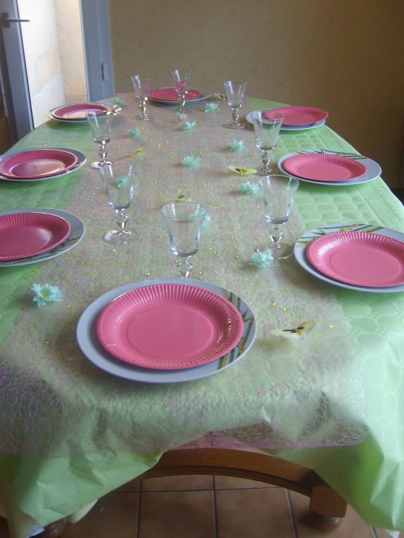 La table d'anniversaire des 4 ans de Célia et des 8 ans de Théophile ...