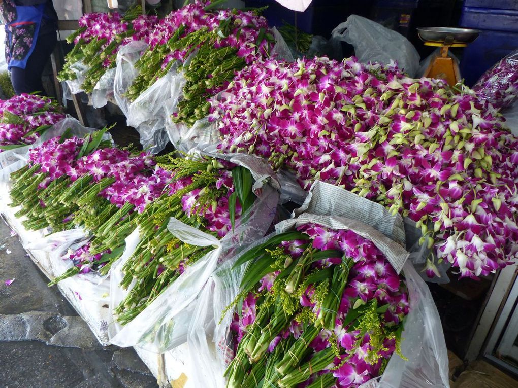 Pak Khlong Talat, marché aux fleurs à Bangkok - Mes archives de Thaïlande (11)