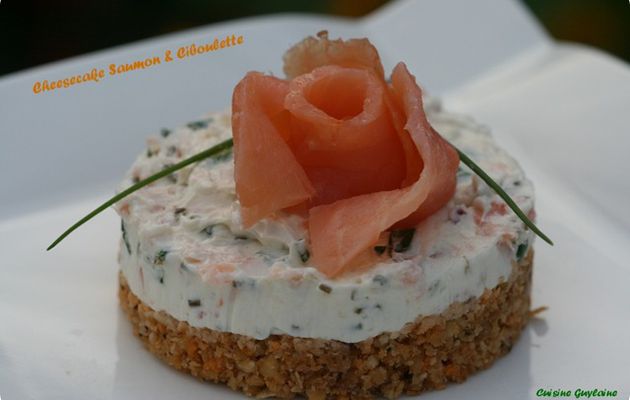 ^^Cheesecake saumon/ciboulette sans cuisson^^