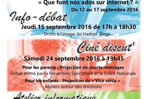 Samedi 24 septembre : Ciné Discut' / Les ados et internet