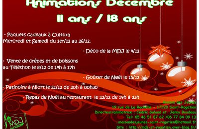 Animations de Décembre