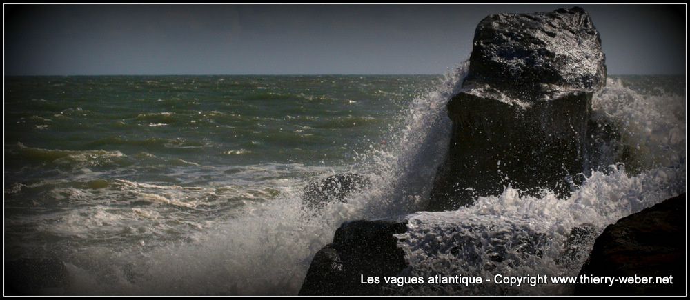 Les vagues atlantique - Panoramiques - Côte Sauvage Le Croisic - Batz-sur-Mer - Photos Copyright Thierry Weber