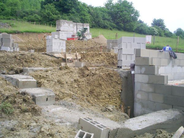 construction du vide-sanitaire.