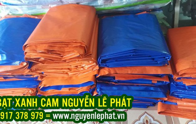 Bán Vải Bạt Xanh Cam Xây Dựng Che Phủ Công Trình, Vải Bạt Xanh Cam Che Phủ Hàng Hóa Công Ty Sân Phơi