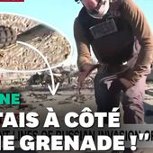 En Ukraine, ce journaliste réalise en direct qu'il est à côté d'une grenade