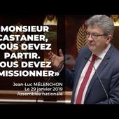 DE LA TRIBUNE DE L'ASSEMBLÉE : "CASTANER DÉMISSION !"