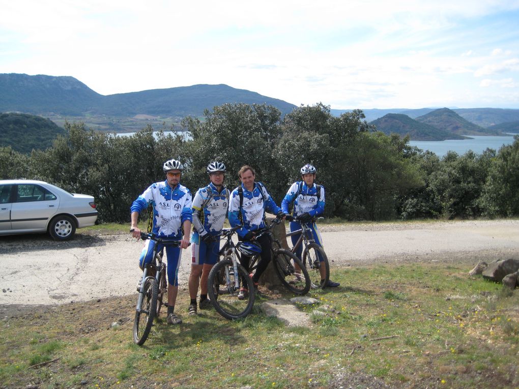 Sortie VTT club au lac du Salagou le dimanche 29 mars 2009