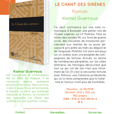 Le Chant des sirènes, roman de Kamal Guerroua