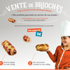 Opération Brioches pour le financement d'un voyage scolaire.