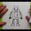 Como dibujar un robot paso a paso 8
