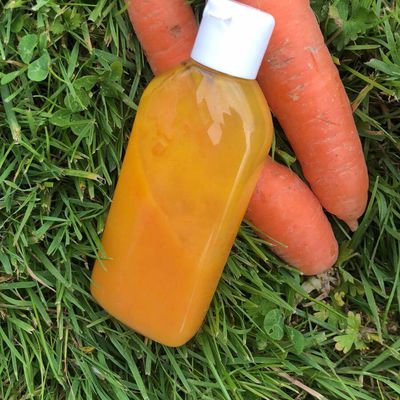 gel potager à la carotte, activateur de bronzage 