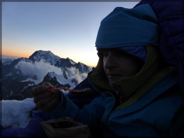 Bivouac pointe Whymper - ambiance