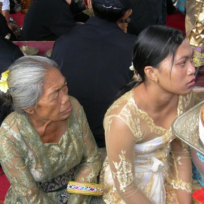 Habitants de Bali.