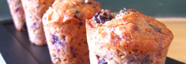 MUFFINS AUX FRUITS ROUGES (de récupération)
