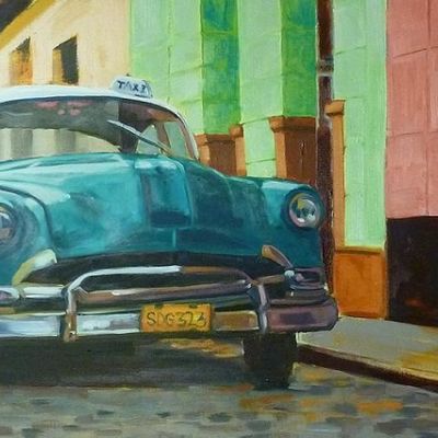 Cuba - Huile sur toile