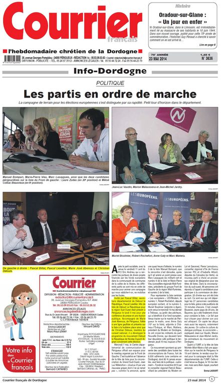 Les articles du Courrier Français (édition Dordogne) consacrés à DLR 24