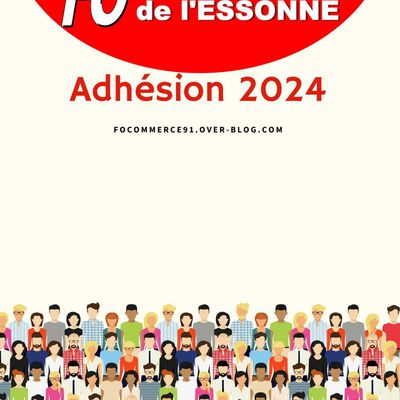 AG du Syndicat FO COMMERCE 91 + Bulletin d'adhésion 2024