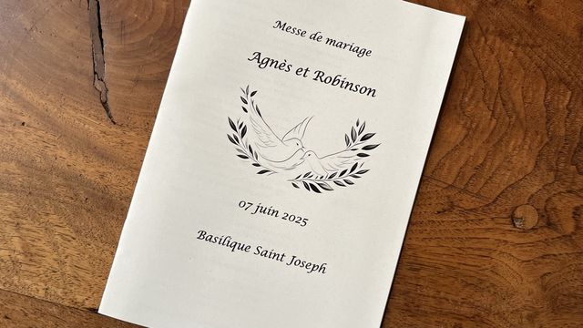 Homélie de mariage d'Agnès et Robinson