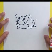 Como dibujar un tiburon paso a paso 10 | How to draw a shark 10