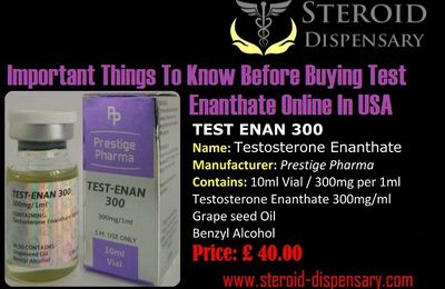 Important Things To Know Before Buying Test Enanthate Online In USA