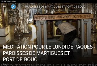 MÉDITATION POUR LE LUNDI DE PÂQUES