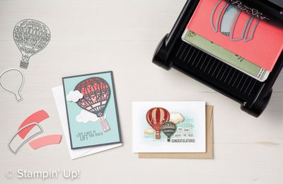 video tuto gratuit STAMPIN UP  Lift Me Up and Away Lot gentil remontant