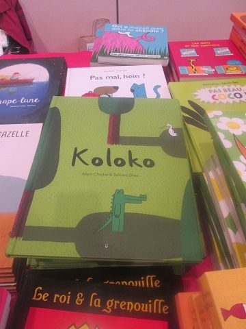 d'autres livres que nous avons aimé : Koloko (Alain Chiche et Rolo Diez)  Editions Frimousse / Première Sortie (Diez) Thomas Jeunesse / Une BD Picarde Pierre, Papier, Chicon et un stand de Manga !!