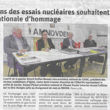 REVUE DE PRESSE: PARU DANS LE JOURNAL "LE DAUPHINÉ LIBÉRÉ" LE JEUDI 27 AVRIL 2023