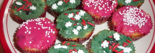 Christmas Cupcakes aux cranberries