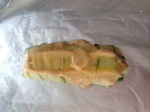 Ballotins de courgettes et saumon en papillote - thermomix - 