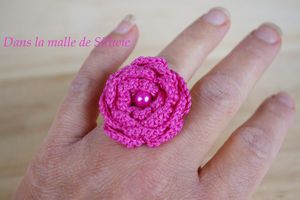 bague au crochet et bracelet assortis