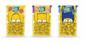 Une édition limitée Simpsons pour les bonbons Tic Tac, avec 3 saveurs...