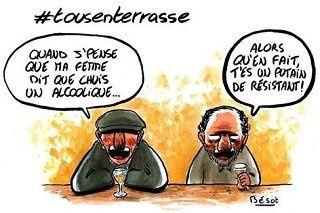 Faites l'humour, pas la haine ! Tous en Terrasse ! Tous unis !