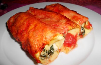 Cannelloni à la ricotta et aux épinards